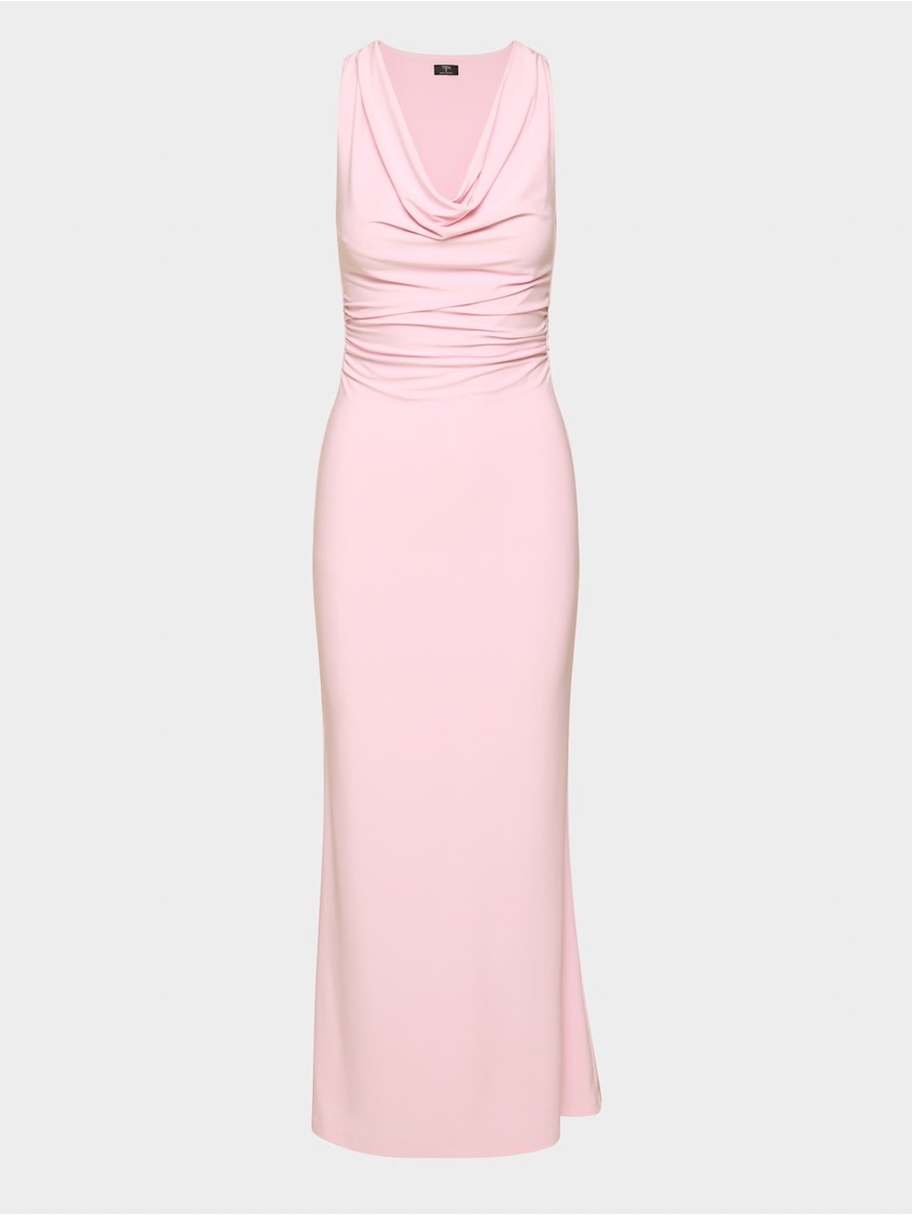 ARITZIA Smooth Matter Tango Sleeveless Cowl Neck Maxi Dress Milkshake Pink EUC - Picture 5 of 13